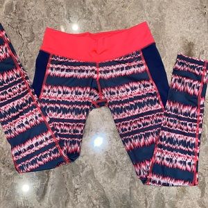 Women’s Tie Dye Nike Dri Fit Pink and Grey Long Leggings lightly used Size S